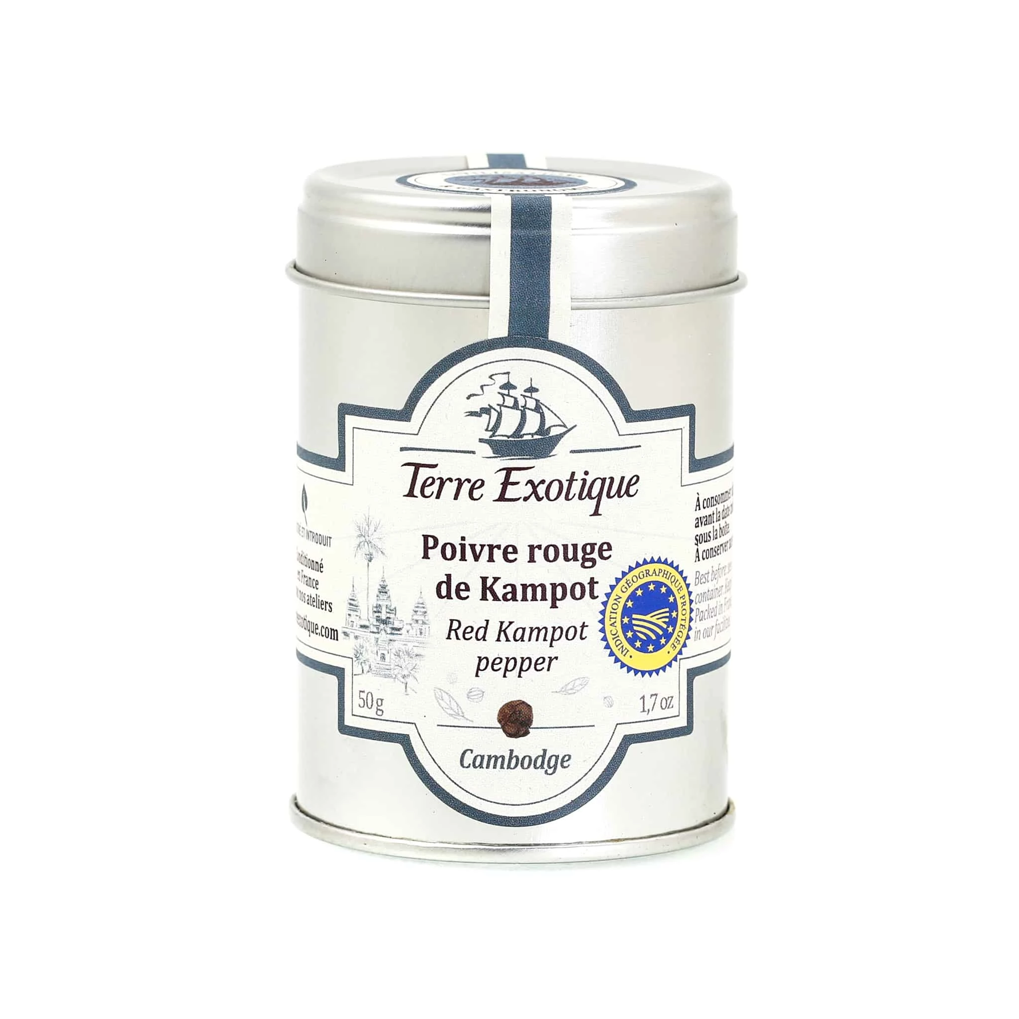 Terre Exotique Red Kampot Pepper 50g Ingredients 3 Terre Exotique Red Kampot Pepper 50g Ingredients