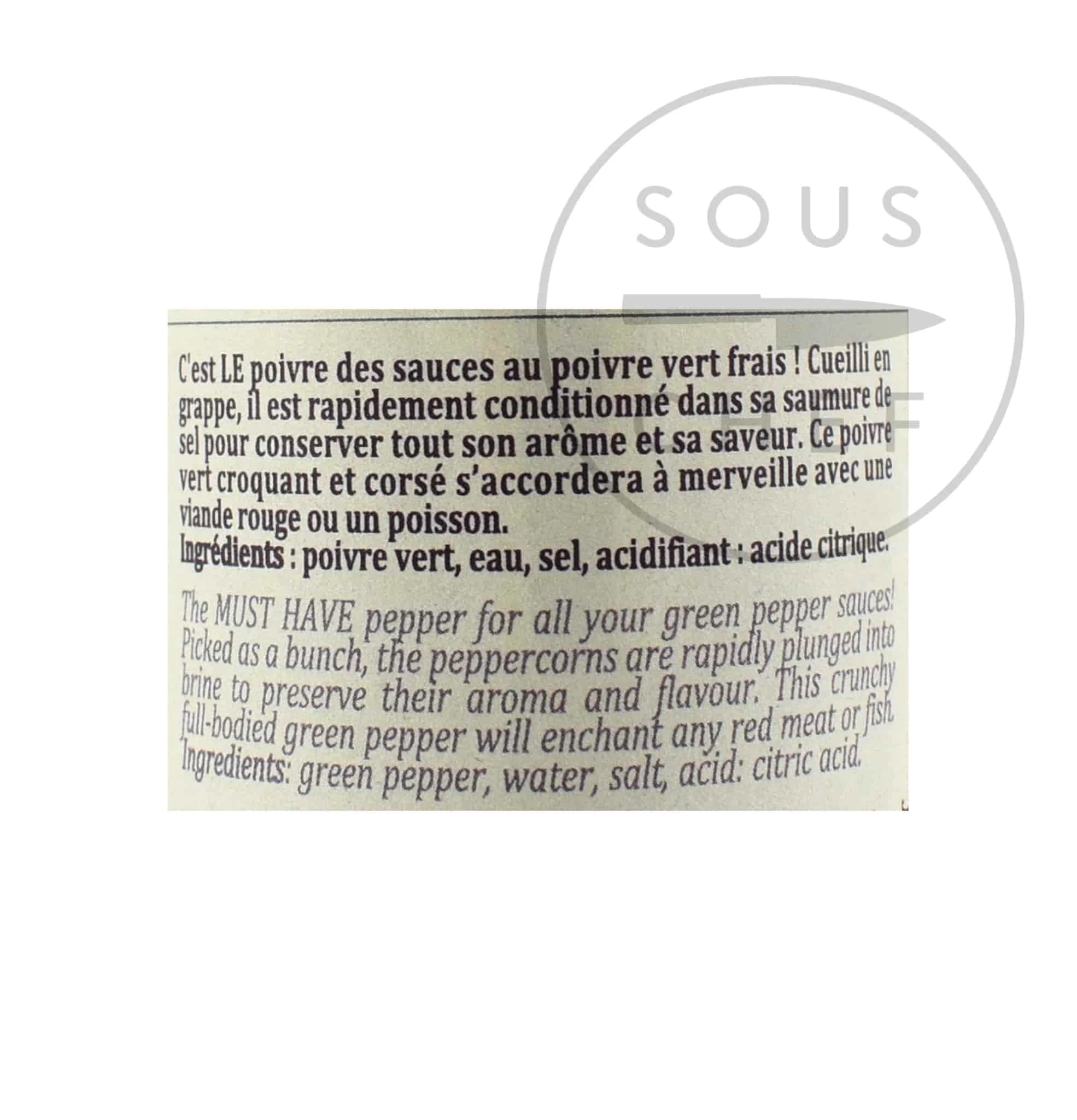 Terre Exotique Drained Green Pepper In Brine 50g 4 Terre Exotique Drained Green Pepper In Brine 50g