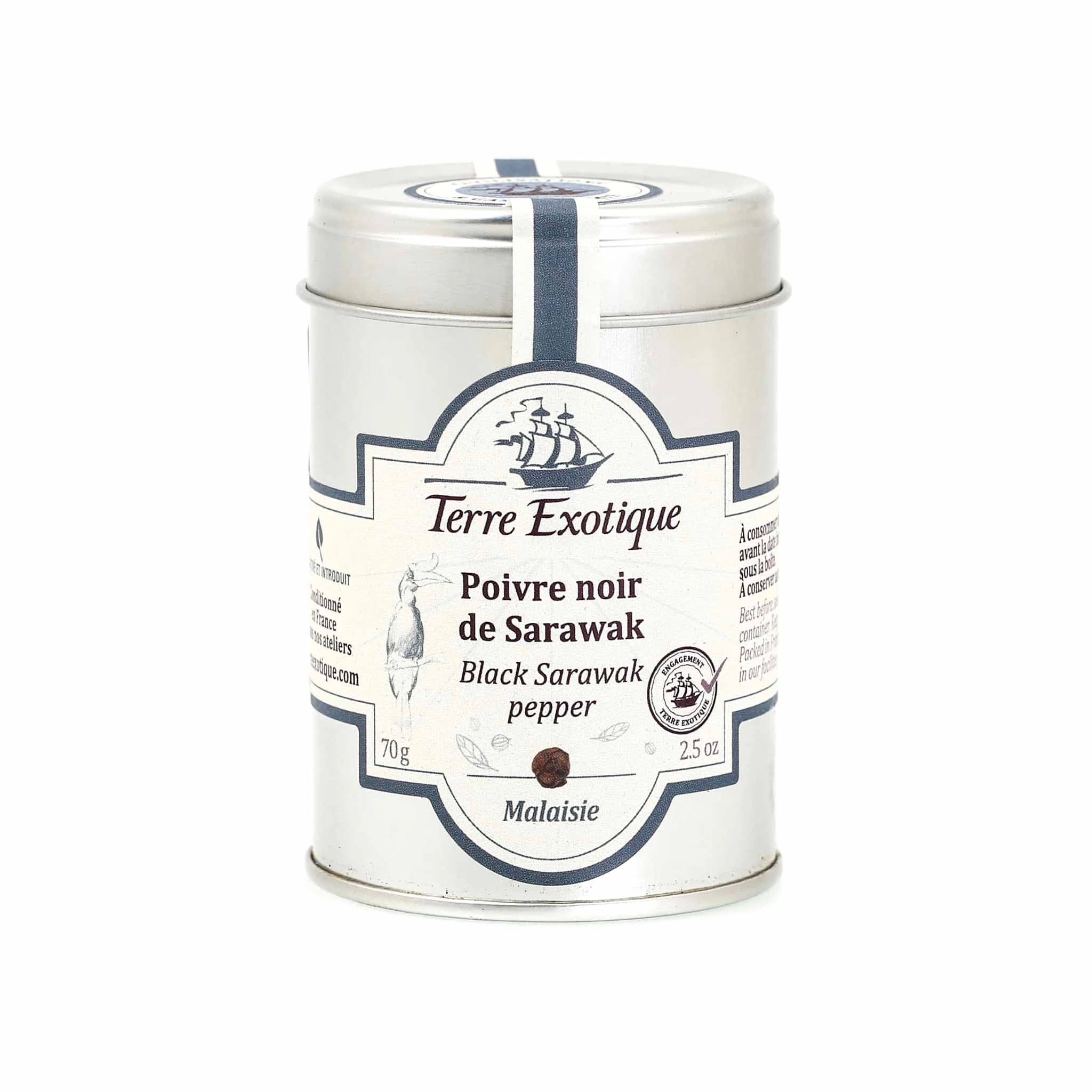 Terre Exotique Black Sarawak Pepper IGP 70g 3 Terre Exotique Black Sarawak Pepper IGP 70g