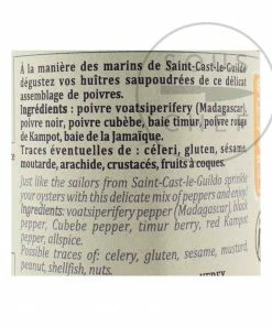Terre Exotique Pepper For Oysters 60g Ingredients