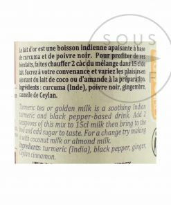 Ingredients Terre Exotique Golden Milk Spice Blend 60g