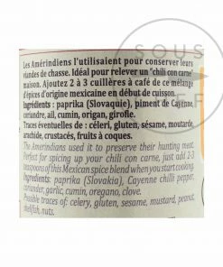 Terre Exotique Tex Mex Spice Blend 60g Ingredients