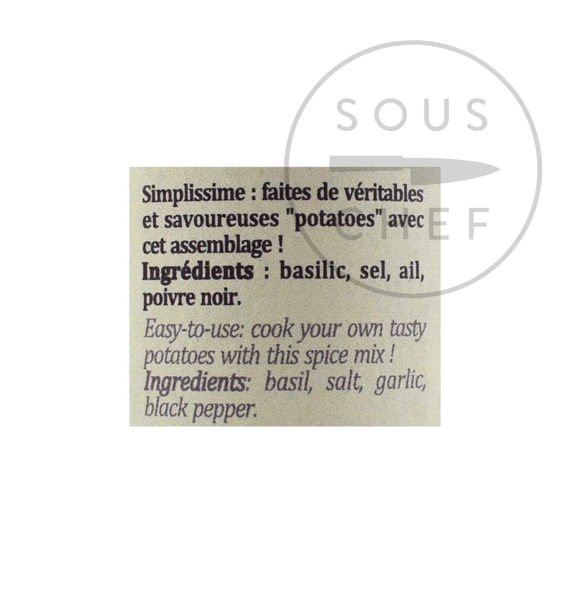 Terre Exotique Potato Seasoning 25g 8 Terre Exotique Potato Seasoning 25g