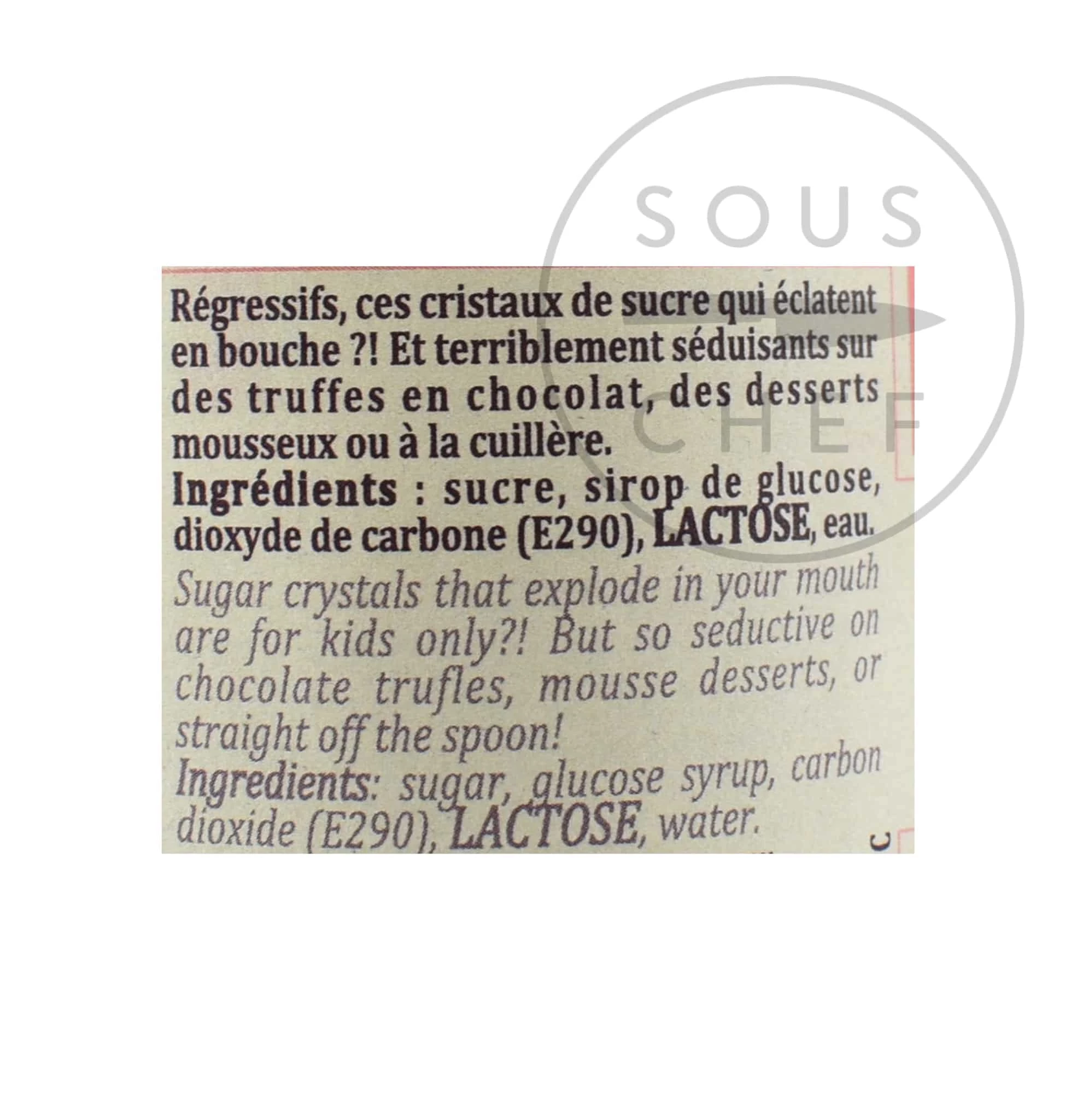 Terre Exotique Sparkling Sugar 100g (Popping Candy) 6 Terre Exotique Sparkling Sugar 100g (Popping Candy)