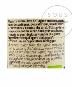 Ingredients Terre Exotique Organic Agave Syrup 250ml