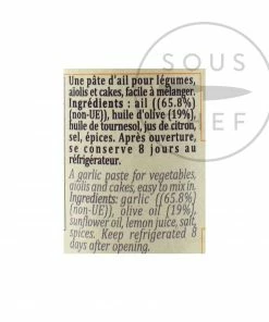 Ingredients Terre Exotique Garlic Paste 90g 7 Ingredients Terre Exotique Garlic Paste 90g