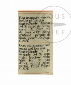 Terre Exotique Pineapple Chutney With Penja Pepper 100g Ingredients 7 Terre Exotique Pineapple Chutney With Penja Pepper 100g Ingredients