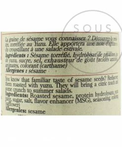 Terre Exotique Sesame Seeds With Yuzu 50g Ingredients