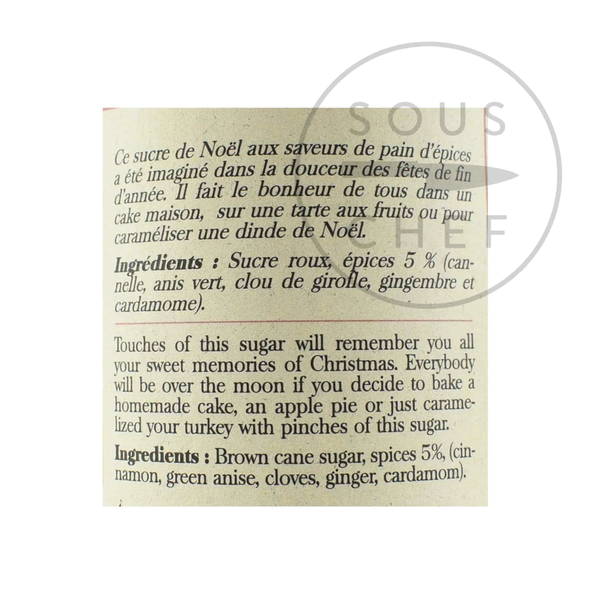 Terre Exotique Brown Sugar With Holiday Spices 250g 6 Terre Exotique Brown Sugar With Holiday Spices 250g