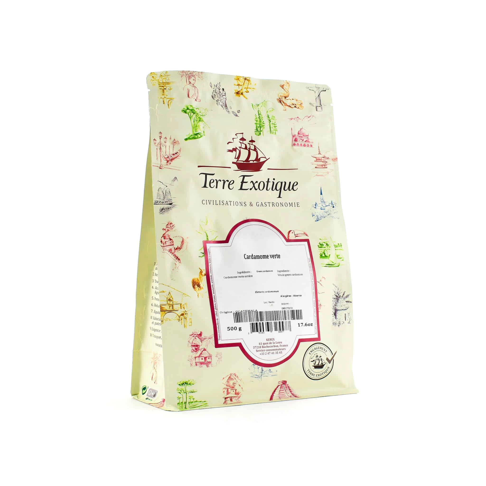 Terre Exotique Green Cardamom 500g Ingredients 3 Terre Exotique Green Cardamom 500g Ingredients