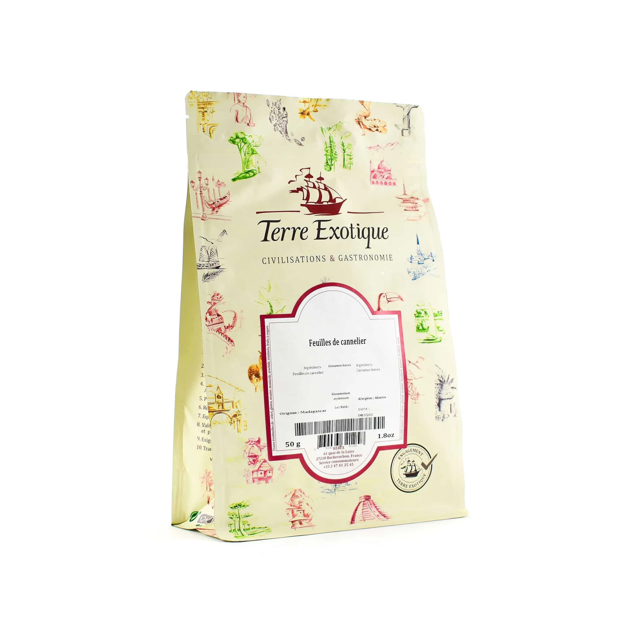 Ingredients Terre Exotique Cinnamon Leaves 50g 3 Ingredients Terre Exotique Cinnamon Leaves 50g