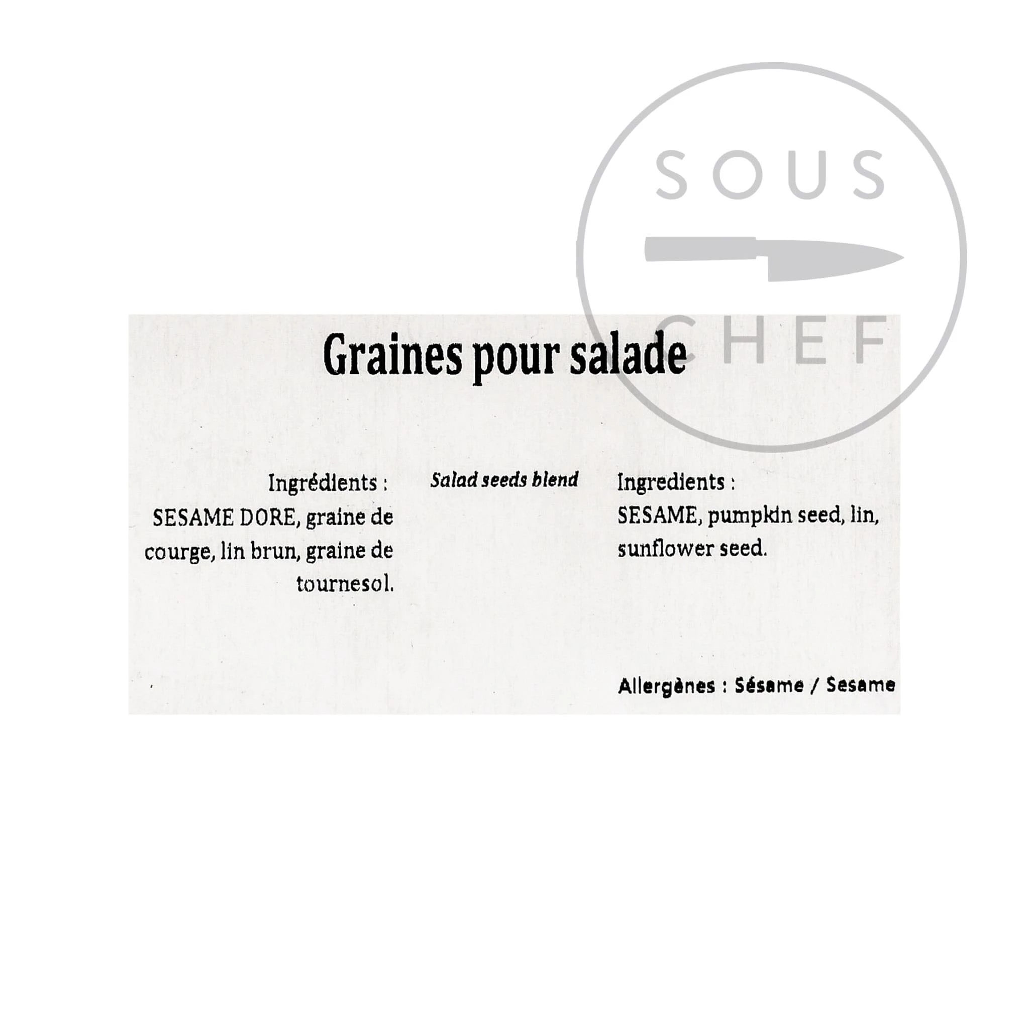 Terre Exotique Salad Seeds Blend 500g 5 Terre Exotique Salad Seeds Blend 500g