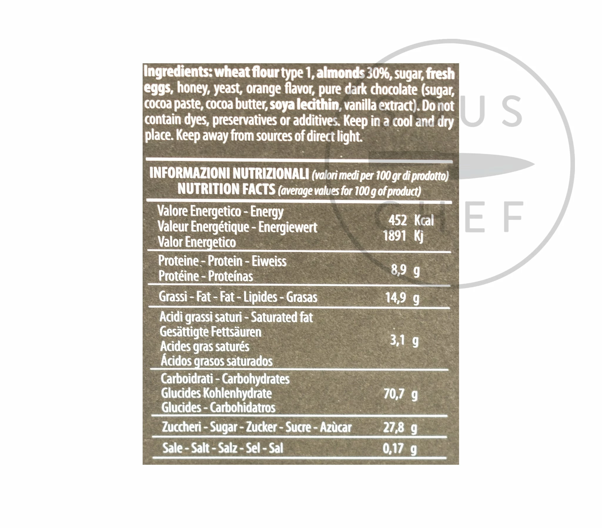 Desideri Chocolate Covered Cantuccini Di Prato 180g Ingredients 4 Desideri Chocolate Covered Cantuccini Di Prato 180g Ingredients