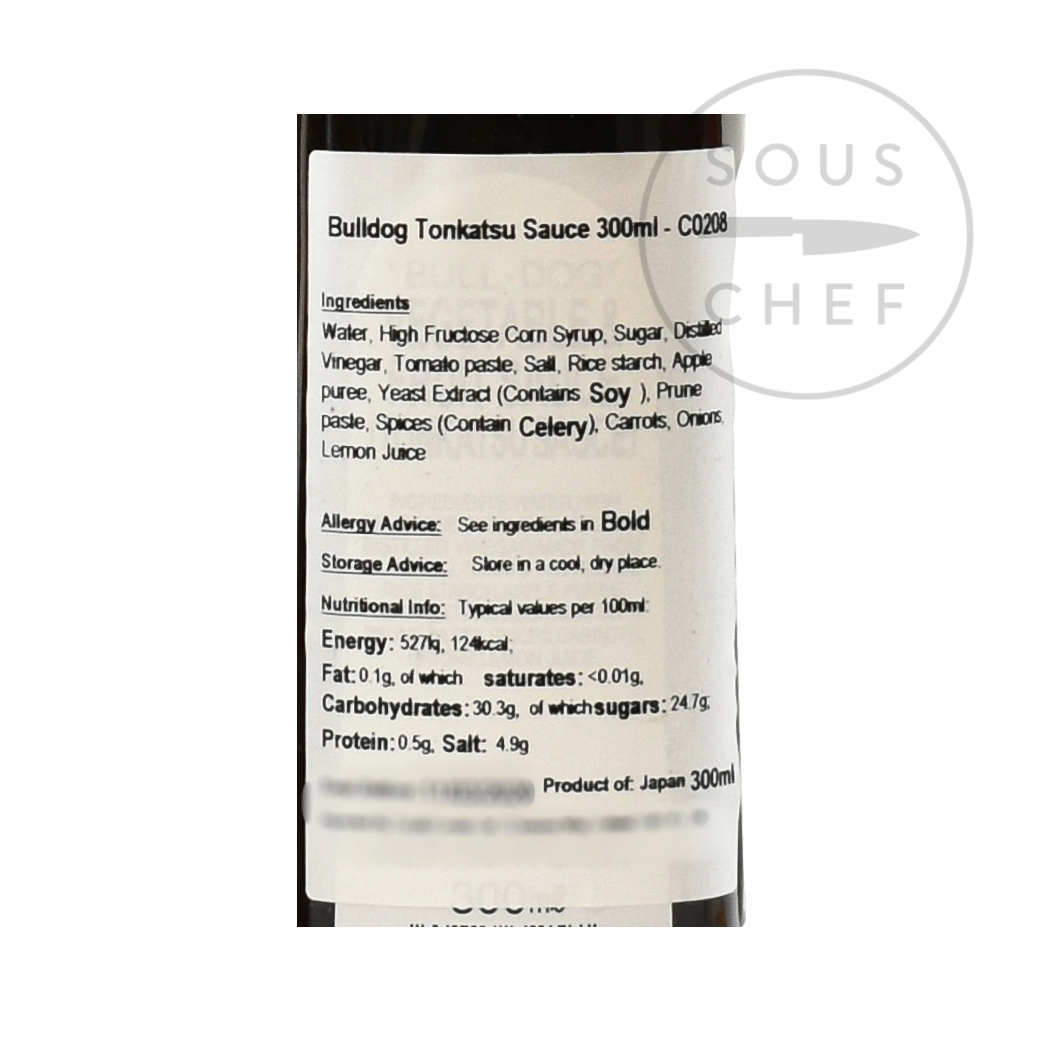 Bulldog Tonkatsu Sauce 300ml Ingredients 4 Bulldog Tonkatsu Sauce 300ml Ingredients