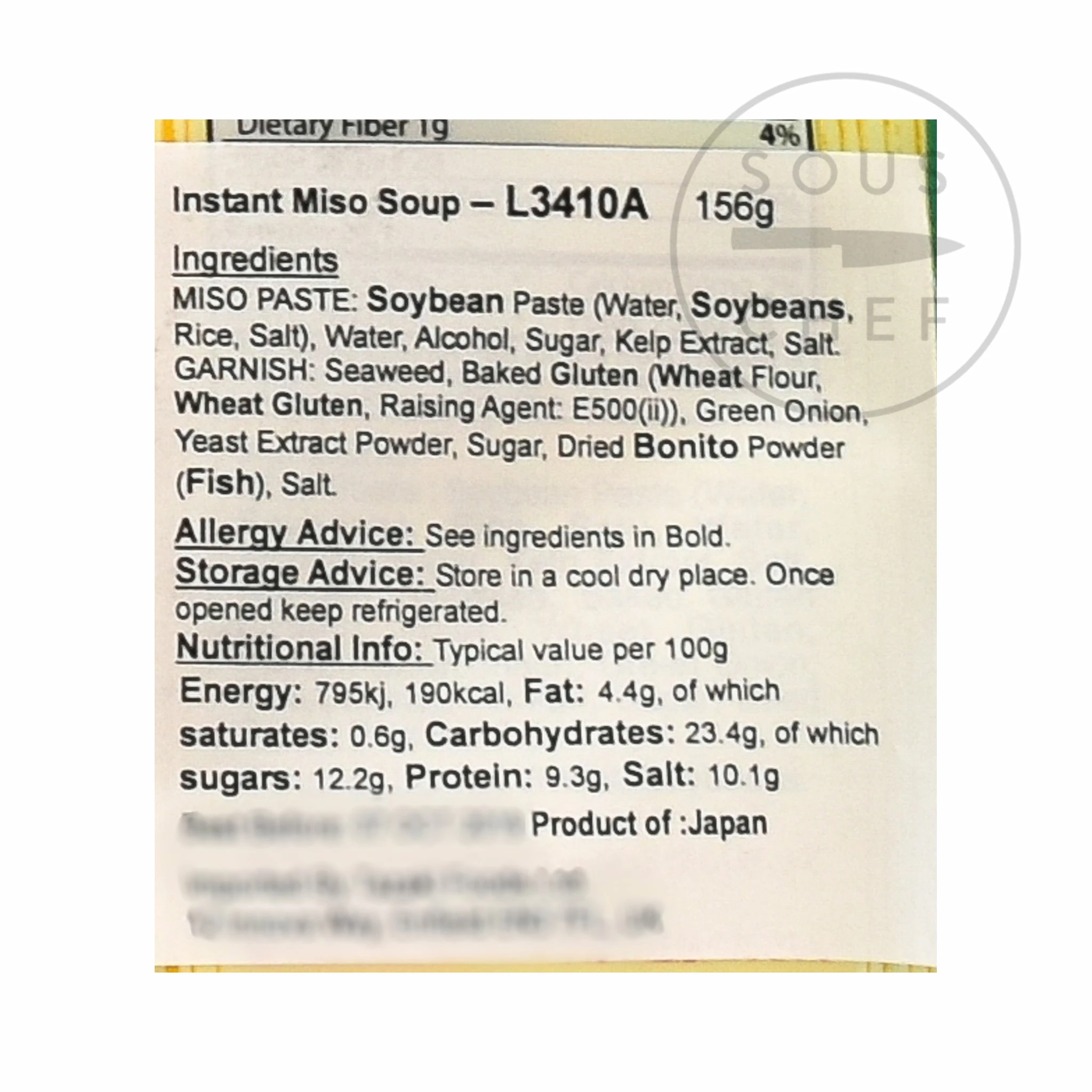 Hikari Ingredients Instant Miso Soup With Wakame 8 X 22g Servings 4 Hikari Ingredients Instant Miso Soup With Wakame 8 X 22g Servings
