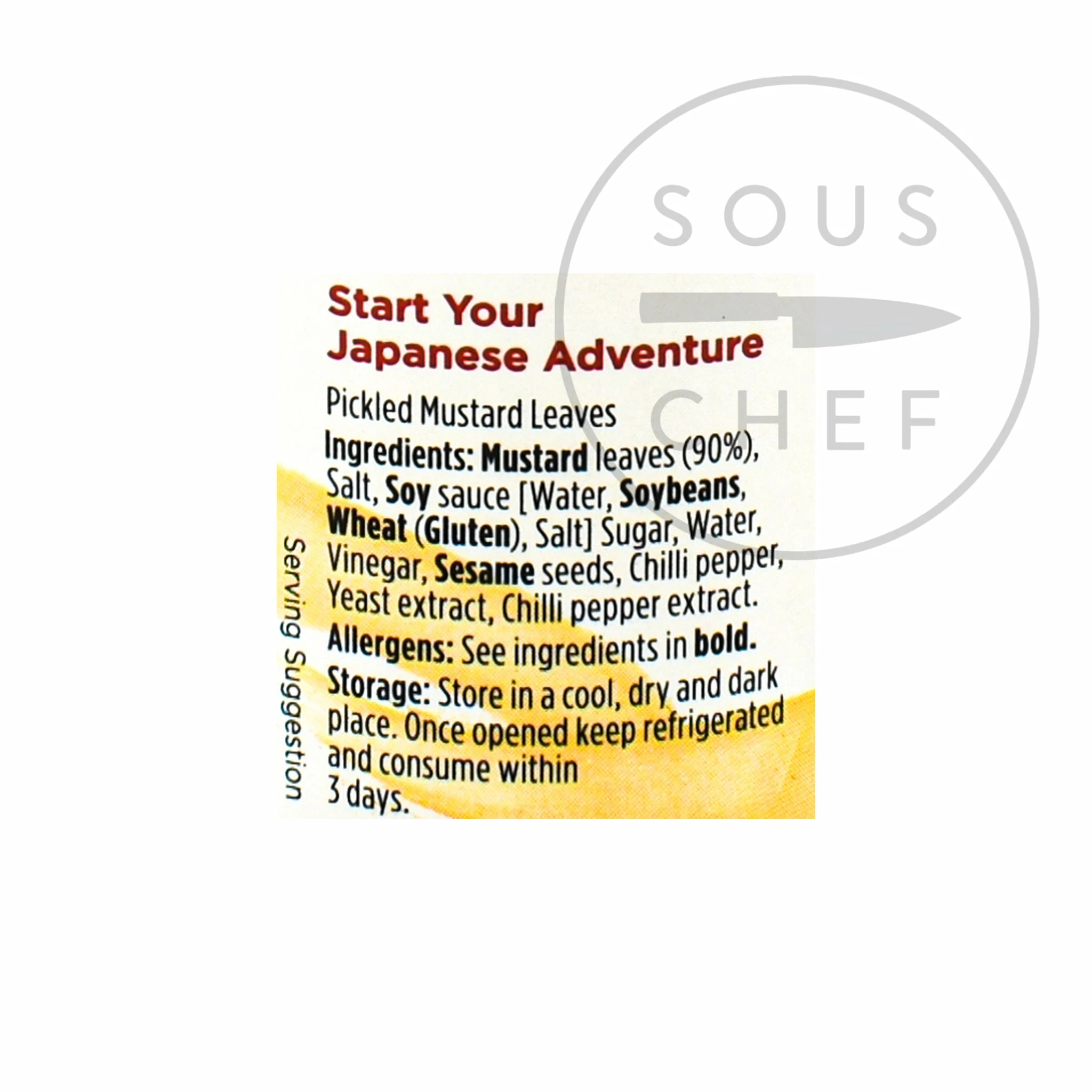 Yutaka Takana Pickled Mustard Leaves 110g Ingredients 4 Yutaka Takana Pickled Mustard Leaves 110g Ingredients