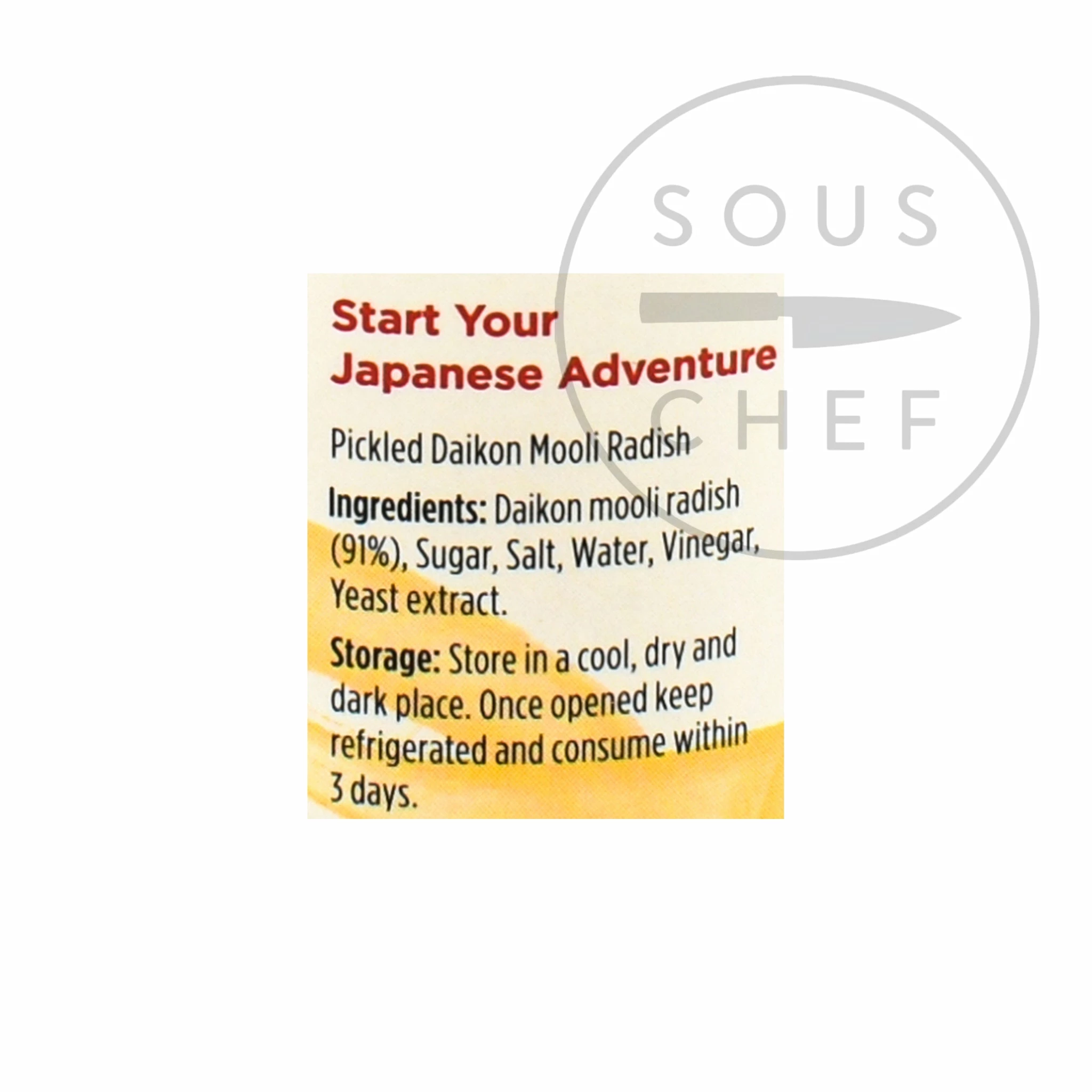 Yutaka Ingredients Takuan Pickled Radish 110g 4 Yutaka Ingredients Takuan Pickled Radish 110g