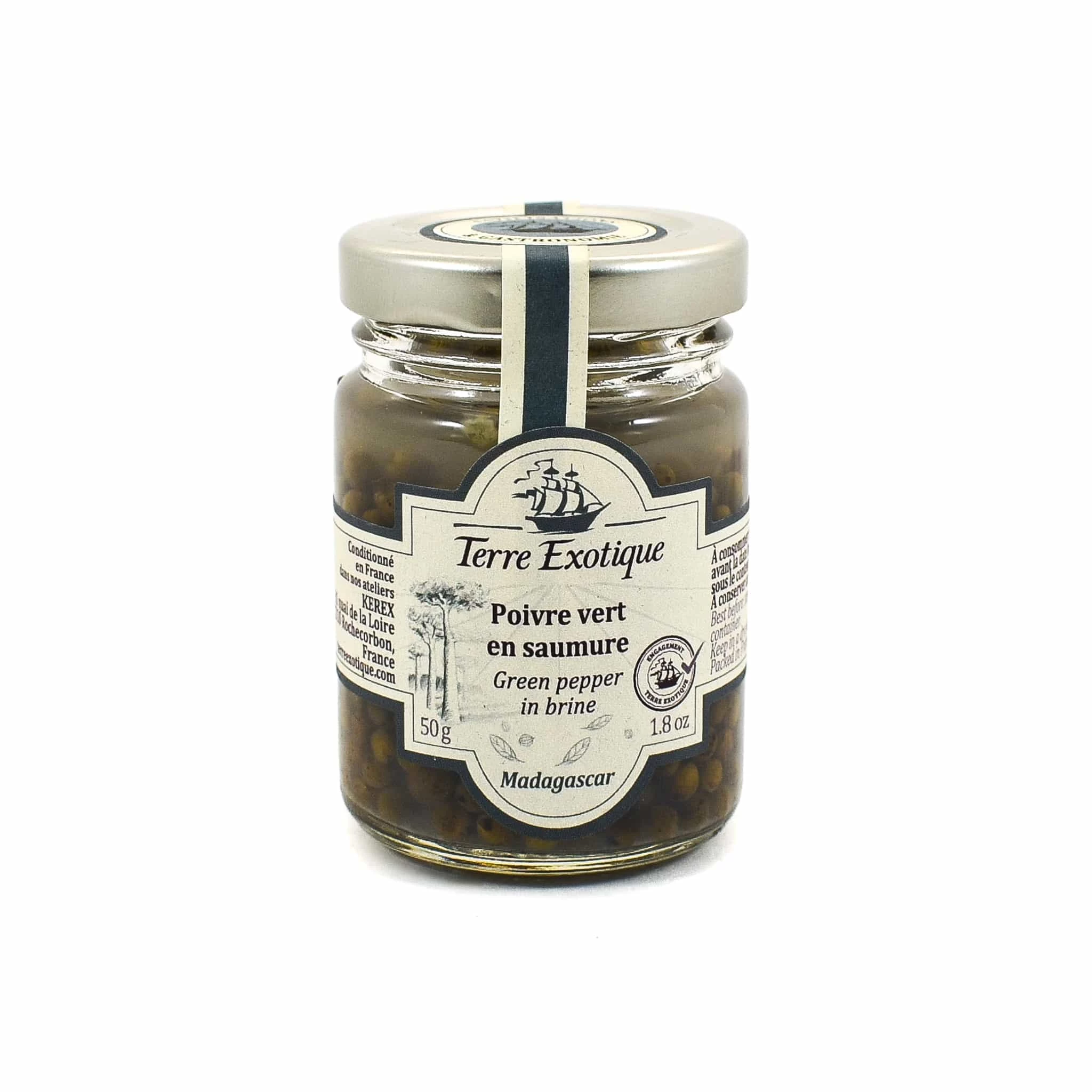 Terre Exotique Drained Green Pepper In Brine 50g 3 Terre Exotique Drained Green Pepper In Brine 50g