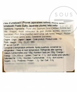 Japanese Ingredients Umeboshi Paste 100g Ingredients 7 Japanese Ingredients Umeboshi Paste 100g Ingredients