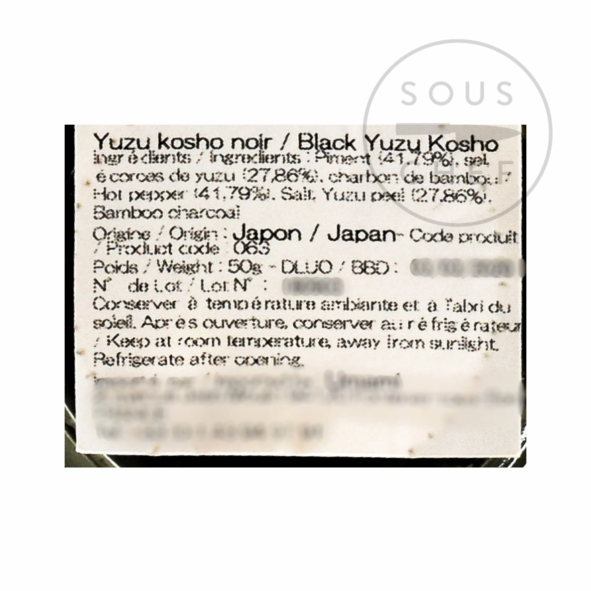 Kabosu Honke Ingredients Black Yuzu Kosho 50g 5 Kabosu Honke Ingredients Black Yuzu Kosho 50g