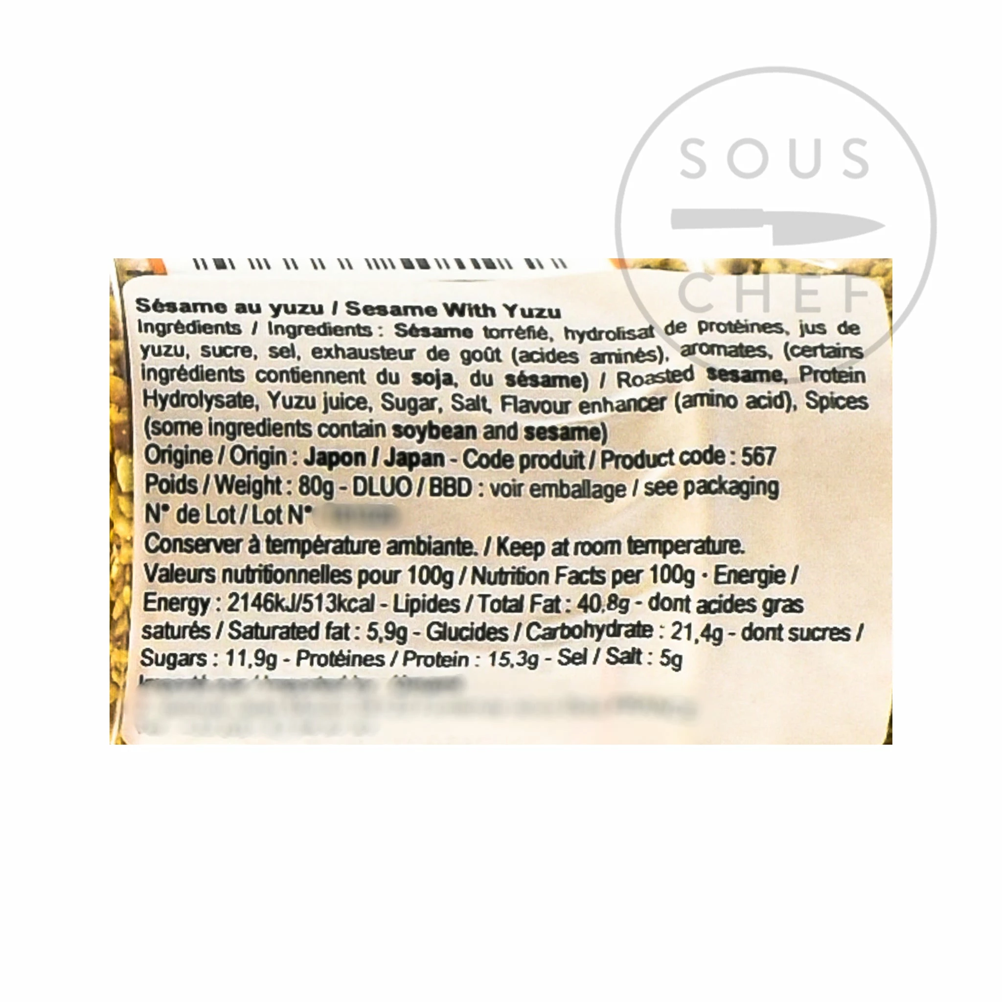 Toho Yuzu Roasted Sesame Seeds 80g 5 Toho Yuzu Roasted Sesame Seeds 80g