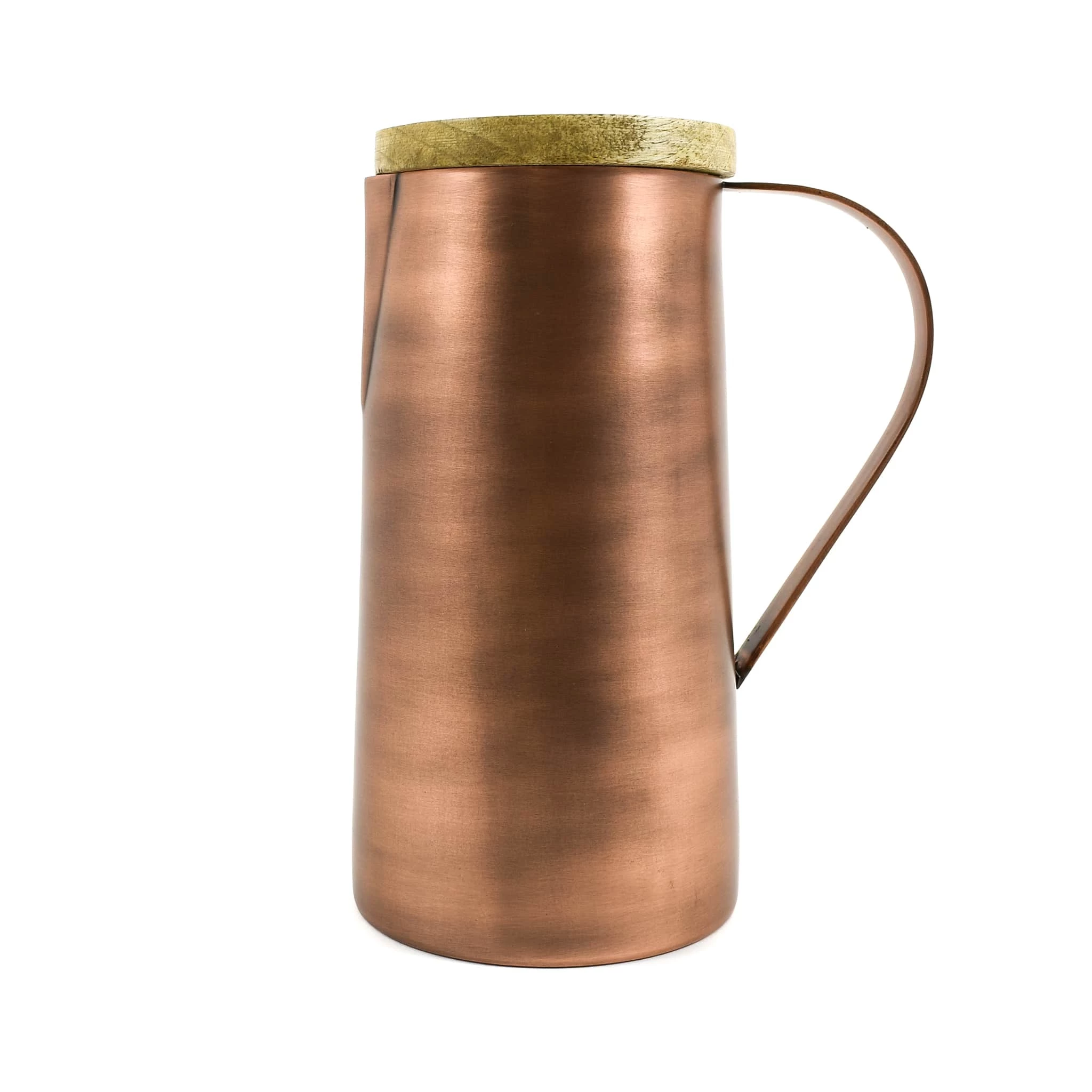 Urban Nature Culture Copper & Mango Wood Water Jug 1250ml Tableware 3 Urban Nature Culture Copper & Mango Wood Water Jug 1250ml Tableware