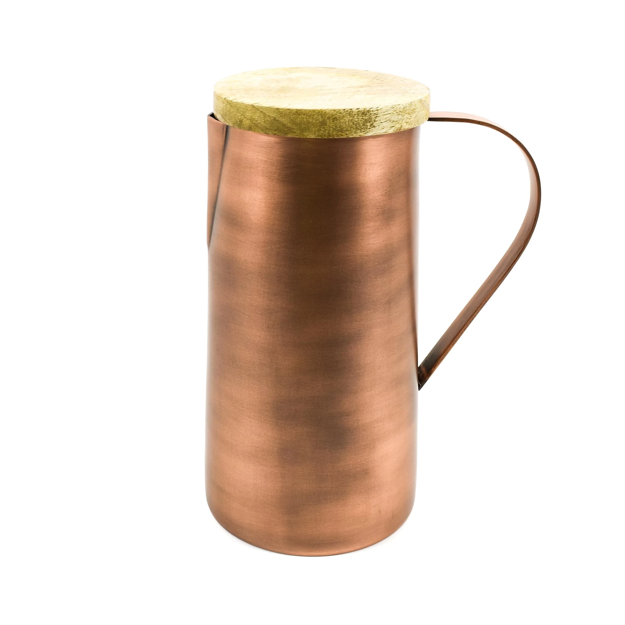Urban Nature Culture Copper & Mango Wood Water Jug 1250ml Tableware 4 Urban Nature Culture Copper & Mango Wood Water Jug 1250ml Tableware