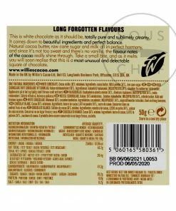 Willie's Cacao El Blanco Pure White Chocolate 50g