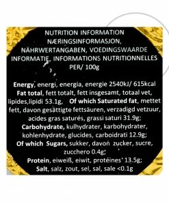 Ingredients Willie's Cacao Madagascan Black 100% Cooking Chocolate 180g