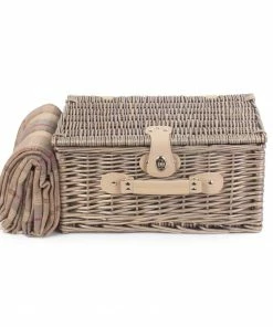 Willow Direct Tartan Picnic Hamper For 2 Lavender