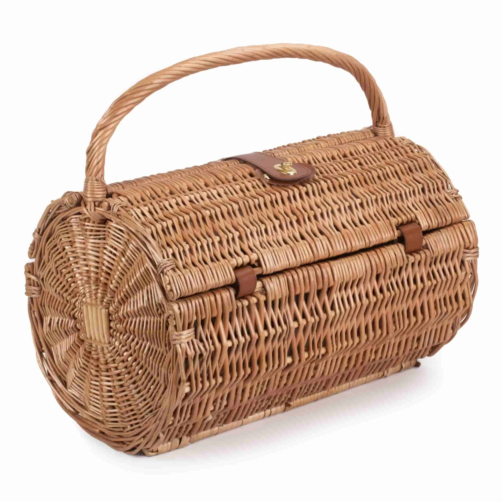 Willow Direct Tweed Oval Picnic Hamper For 2 Green 3 Willow Direct Tweed Oval Picnic Hamper For 2 Green