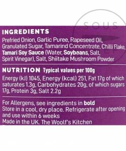 Ingredients The Woolf's Kitchen Nam Prik Pow! 190ml