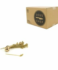Sous Chef Tableware Bamboo Looped Skewer 9cm 13 Sous Chef Tableware Bamboo Looped Skewer 9cm