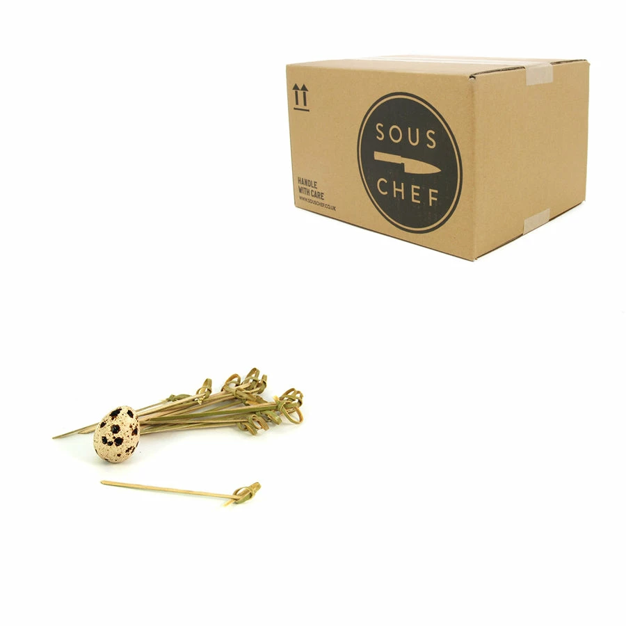 Sous Chef Tableware Bamboo Looped Skewer 9cm 8 Sous Chef Tableware Bamboo Looped Skewer 9cm