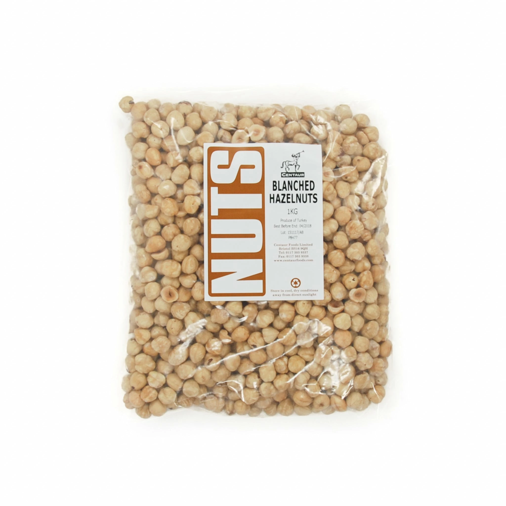 Centaur Hazelnuts, Roasted And Blanched 1kg 3 Centaur Hazelnuts, Roasted And Blanched 1kg