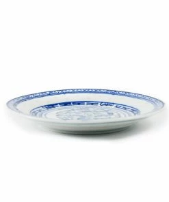 Chinese Tableware Tableware Blue Rice Pattern Side Plate 15cm