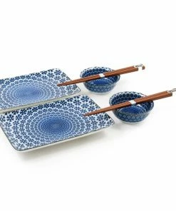 Kiji Stoneware & Ceramics Blue Star Sushi Serving Set Tableware 7 Kiji Stoneware & Ceramics Blue Star Sushi Serving Set Tableware