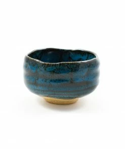 Kiji Stoneware & Ceramics Blue Storm Matcha Bowl Tableware