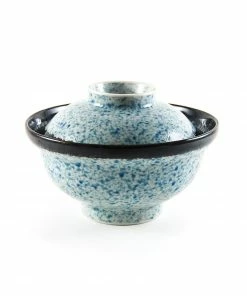 Kiji Stoneware & Ceramics Blue Wave Covered Bowl 9 Kiji Stoneware & Ceramics Blue Wave Covered Bowl