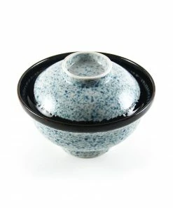 Kiji Stoneware & Ceramics Blue Wave Covered Bowl 10 Kiji Stoneware & Ceramics Blue Wave Covered Bowl