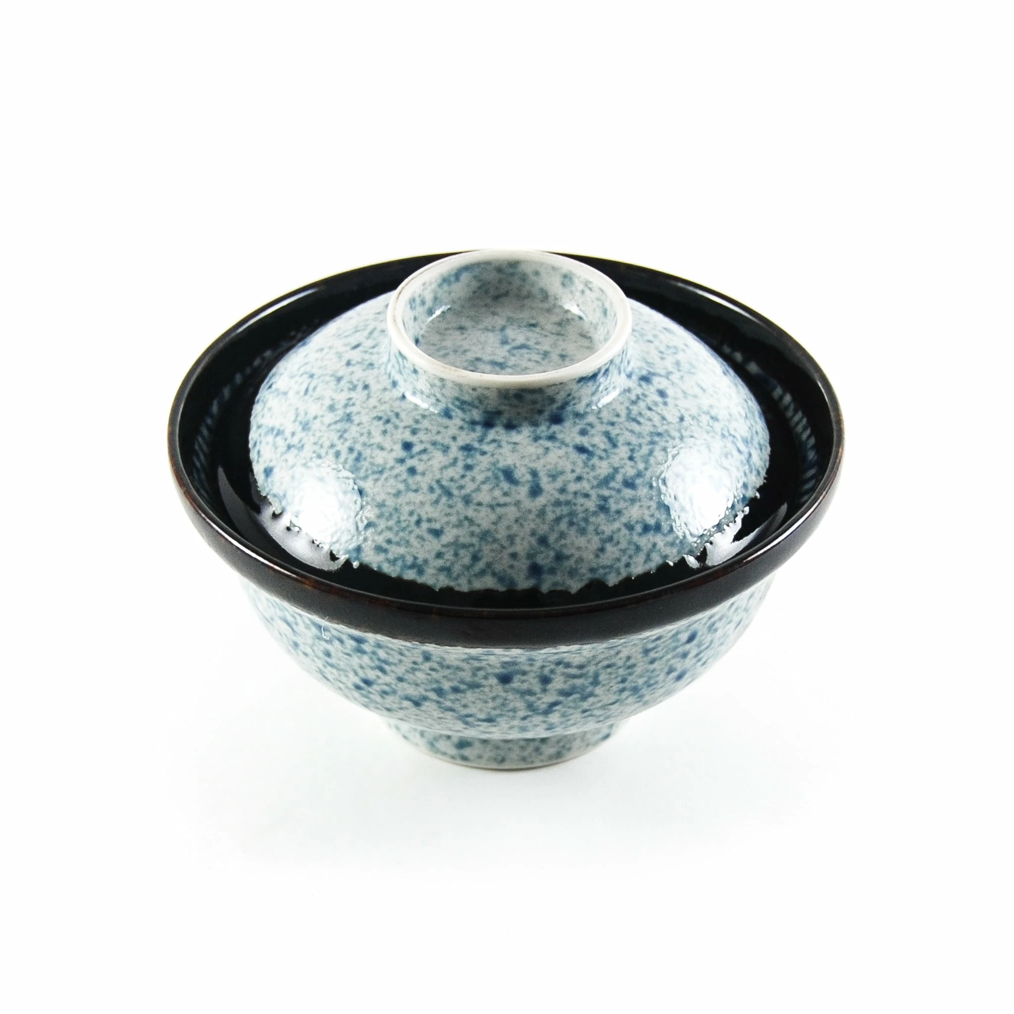 Kiji Stoneware & Ceramics Blue Wave Covered Bowl 6 Kiji Stoneware & Ceramics Blue Wave Covered Bowl