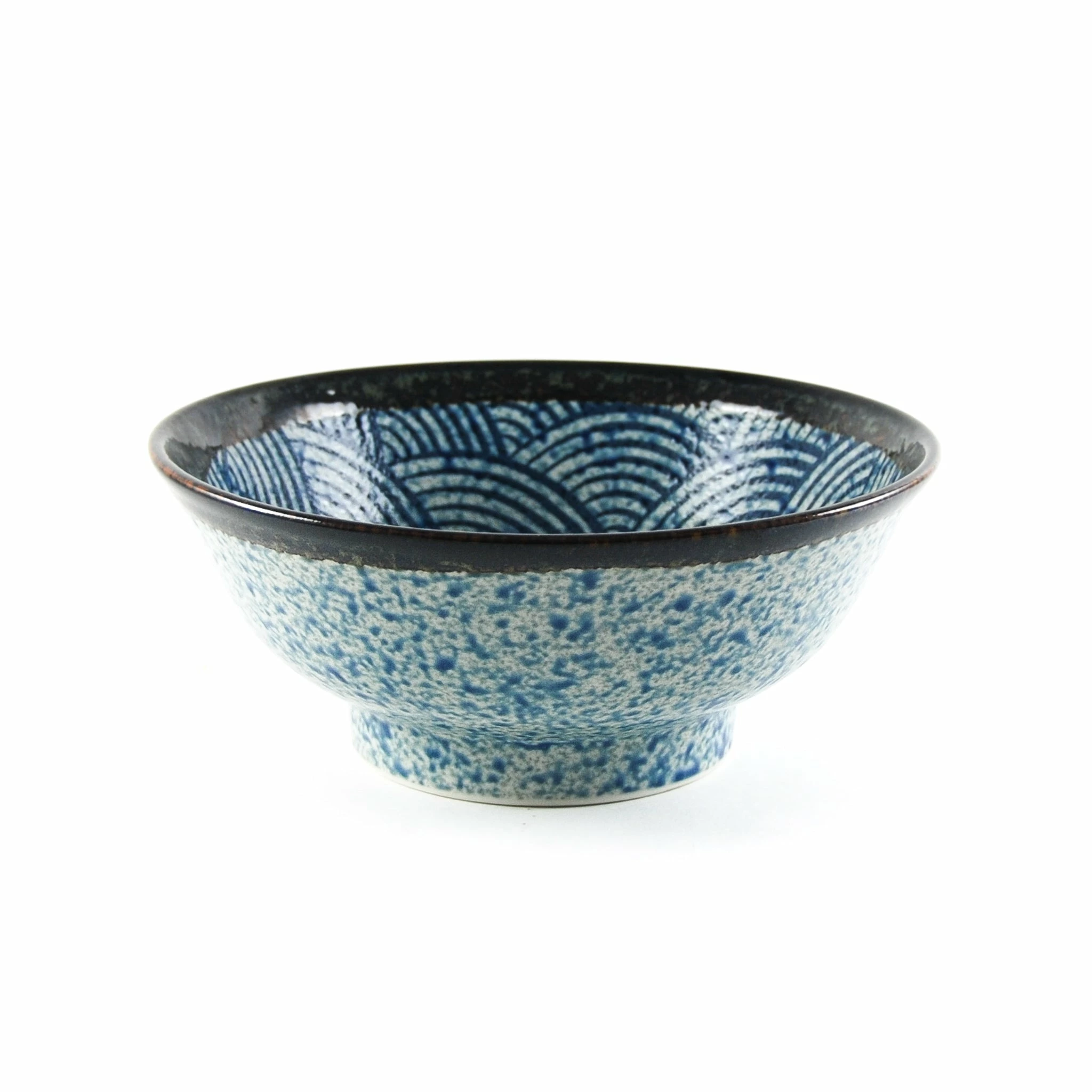 Kiji Stoneware & Ceramics Blue Wave Ramen Bowl Tableware 3 Kiji Stoneware & Ceramics Blue Wave Ramen Bowl Tableware