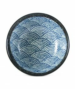 Kiji Stoneware & Ceramics Blue Wave Ramen Bowl Tableware 8 Kiji Stoneware & Ceramics Blue Wave Ramen Bowl Tableware