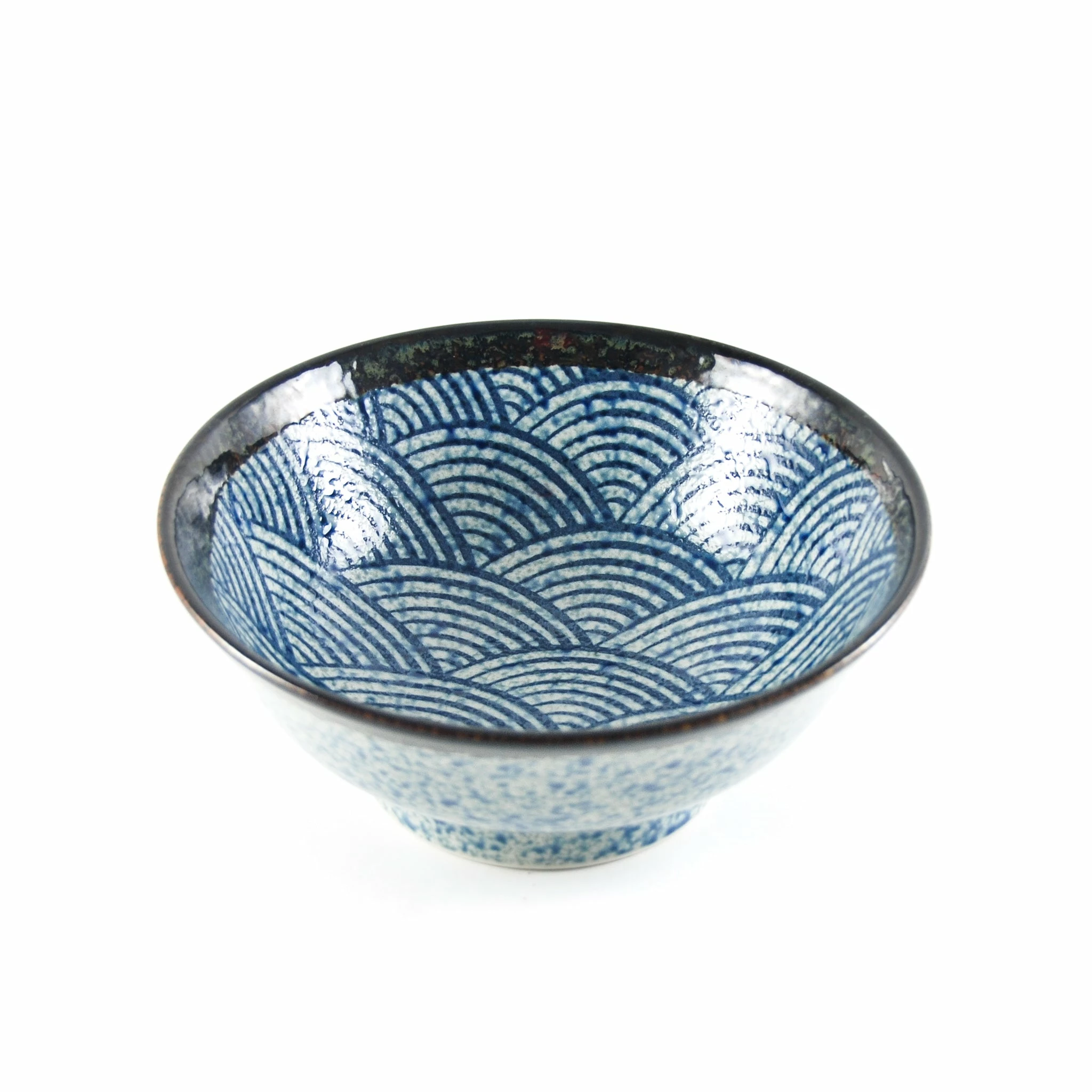 Kiji Stoneware & Ceramics Blue Wave Ramen Bowl Tableware 4 Kiji Stoneware & Ceramics Blue Wave Ramen Bowl Tableware
