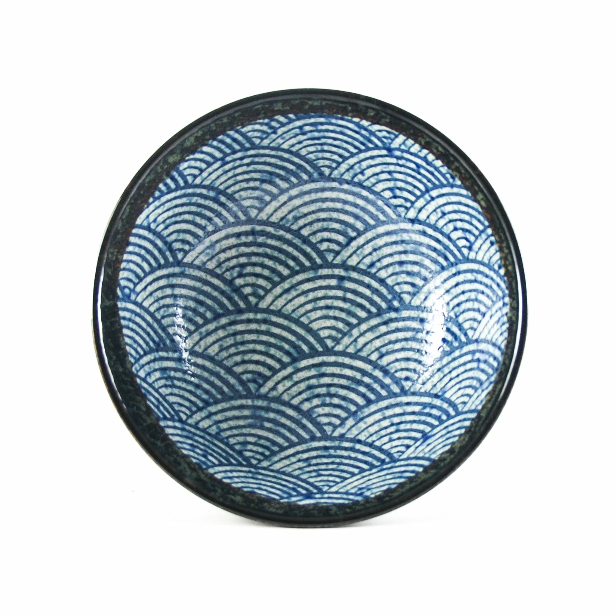 Kiji Stoneware & Ceramics Blue Wave Ramen Bowl Tableware 5 Kiji Stoneware & Ceramics Blue Wave Ramen Bowl Tableware