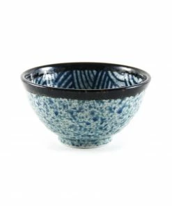 Kiji Stoneware & Ceramics Blue Wave Rice Bowl Tableware 7 Kiji Stoneware & Ceramics Blue Wave Rice Bowl Tableware