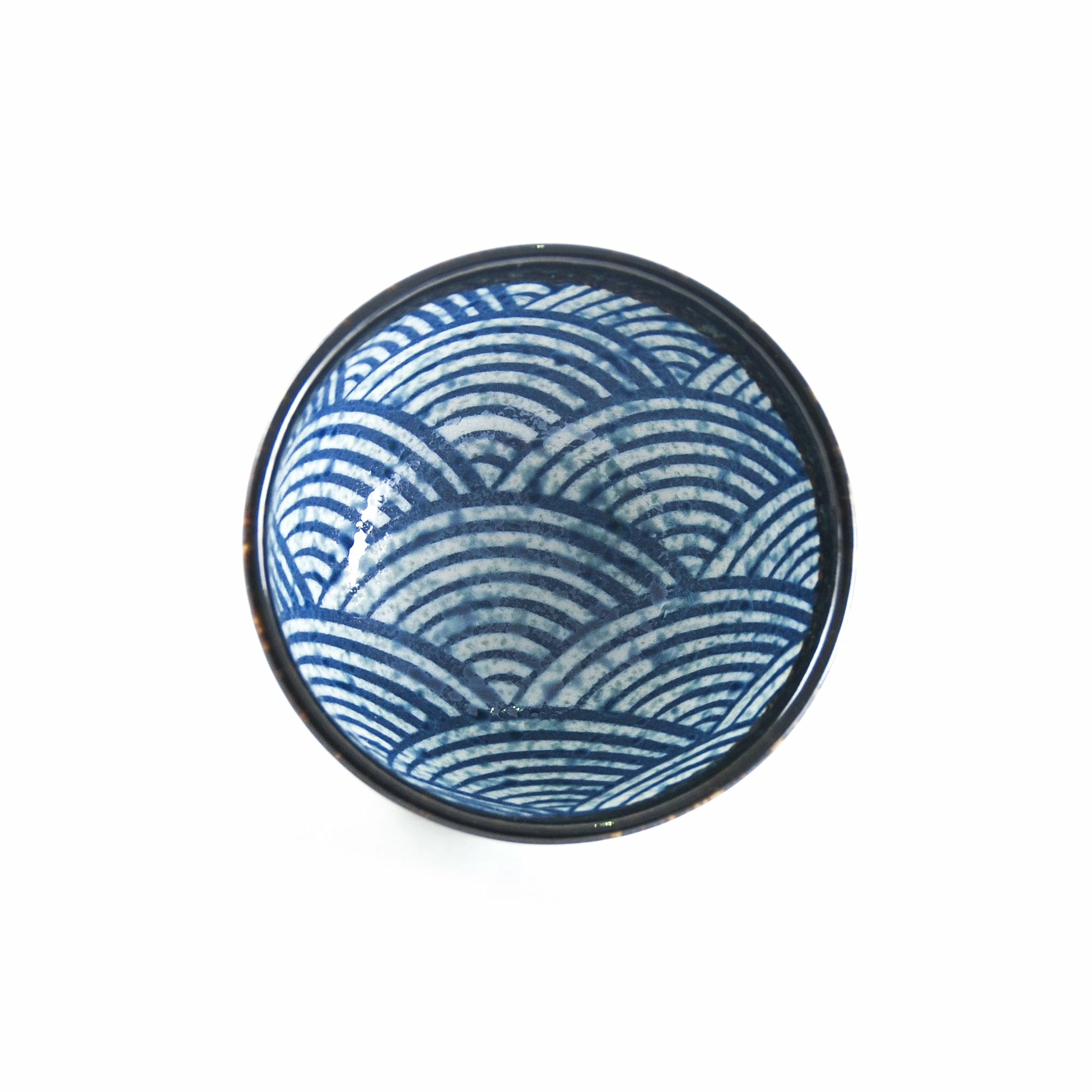 Kiji Stoneware & Ceramics Blue Wave Rice Bowl Tableware 5 Kiji Stoneware & Ceramics Blue Wave Rice Bowl Tableware