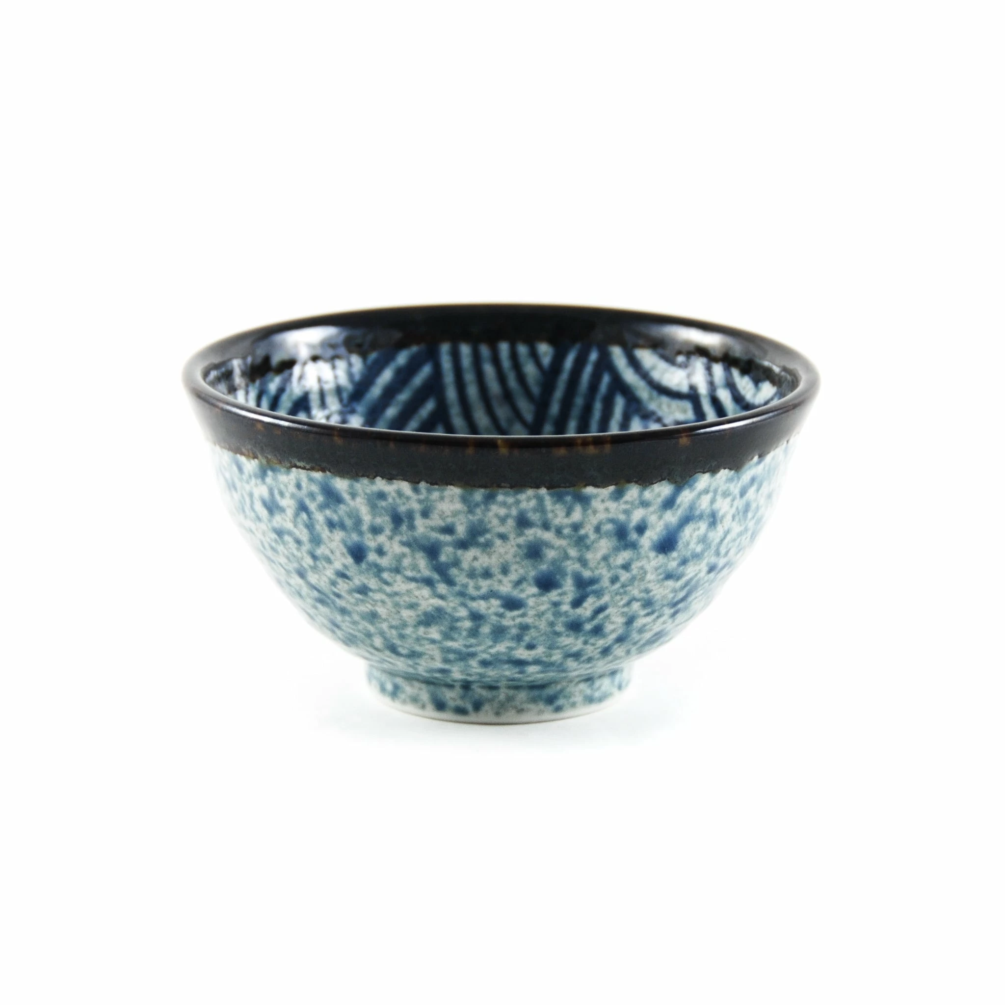 Kiji Stoneware & Ceramics Blue Wave Rice Bowl Tableware 4 Kiji Stoneware & Ceramics Blue Wave Rice Bowl Tableware