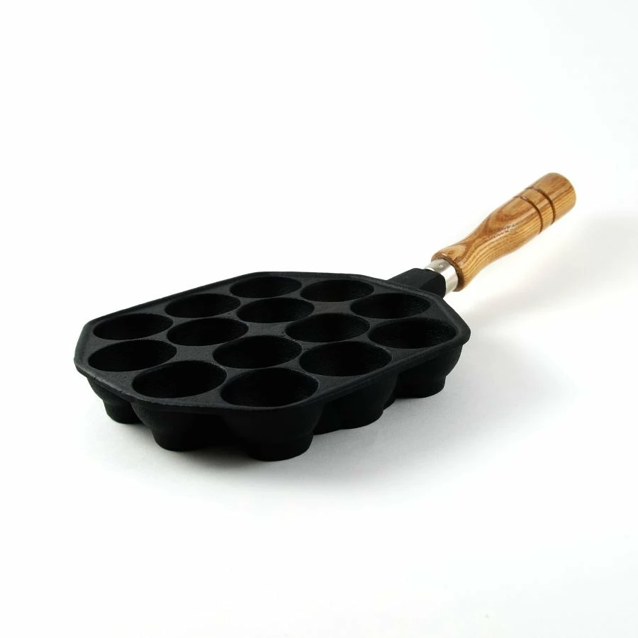 Japan Bento Cast Iron Takoyaki Pan 18cm Dia 3 Japan Bento Cast Iron Takoyaki Pan 18cm Dia