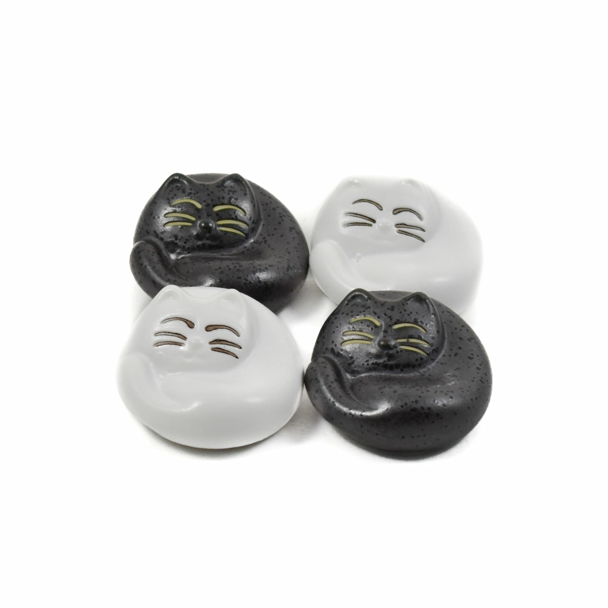 Kiji Stoneware & Ceramics Cats Chopstick Rest Set 3 Kiji Stoneware & Ceramics Cats Chopstick Rest Set